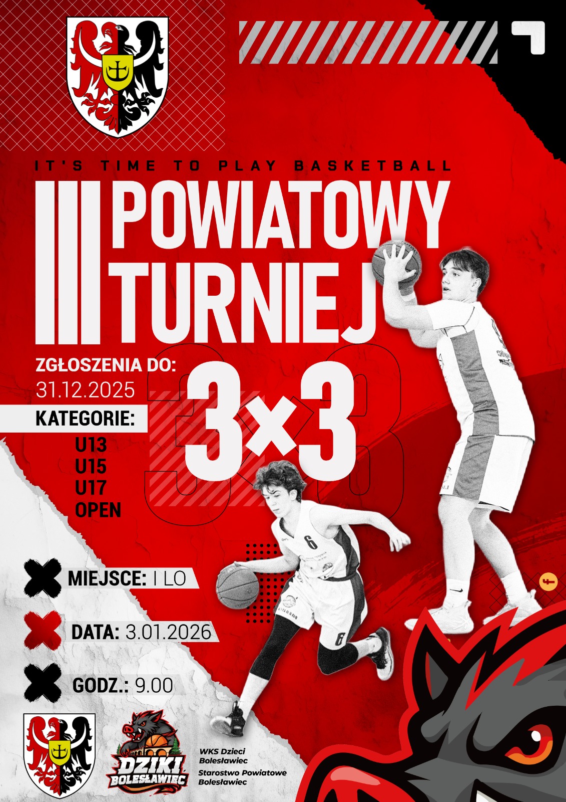 III Powiatowy Turniej Koszykówki 3×3